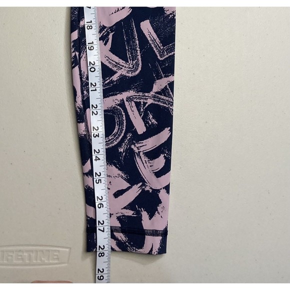 Lululemon Wunder Under High Rise Tight Graffiti Pop Antoinette True Navy Size 4 - Picture 8 of 9